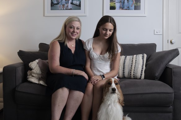 Amanda Hack, whose daughter Scarlett (right) was one of five children who received heart transplants in Sydney in 2021, said it was important that young people could access the procedure in their home state. 