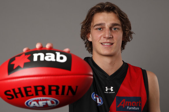 Harrison Jones was thrilled to be drafted by Essendon.