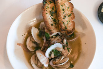 Seafood at Grossi Florentino's restaurant. 