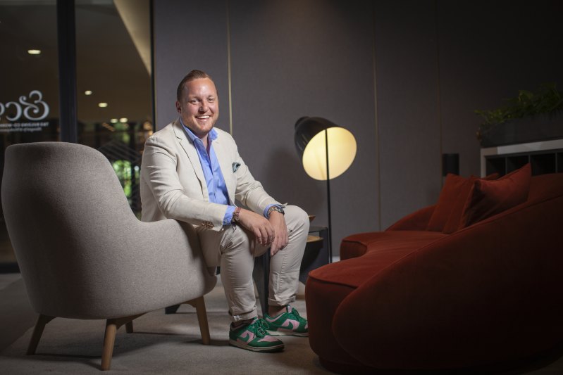 Making a splash on Collins Street: Pembroke boss Joe Fitzpatrick in the firm’s first co-working hub.