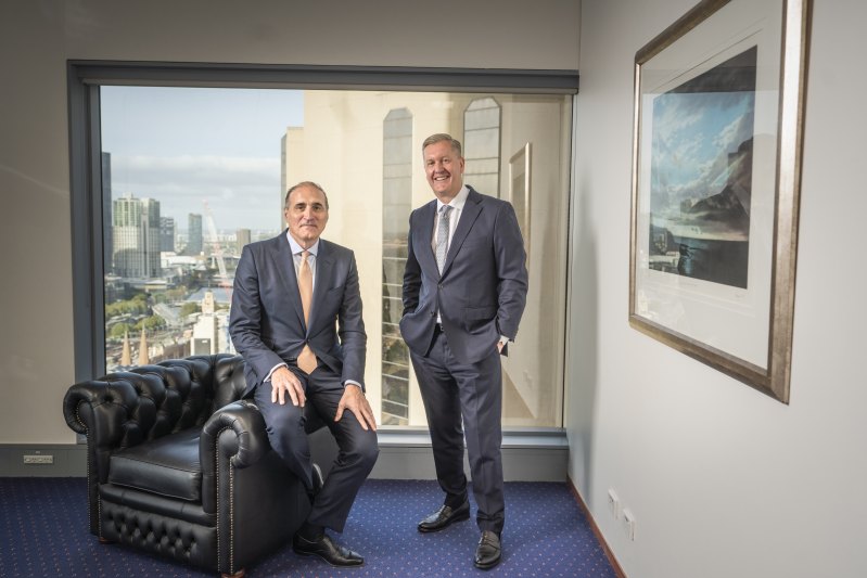 Heitman’s Maury Tognarelli and Beau Titchkosky in Melbourne last week.