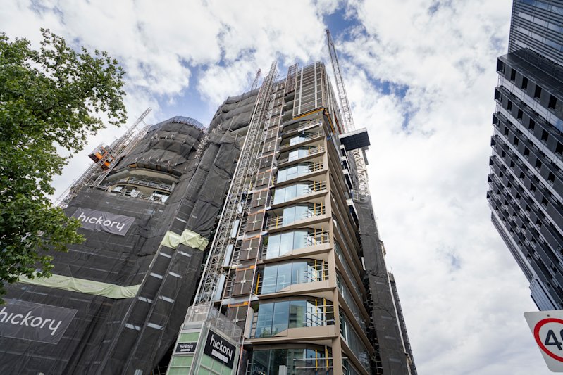 Park Quarter at 474 St Kilda Road will be a 204-unit residential tower. It’s one of many in the works along the strip, once home to mainly office buildings.