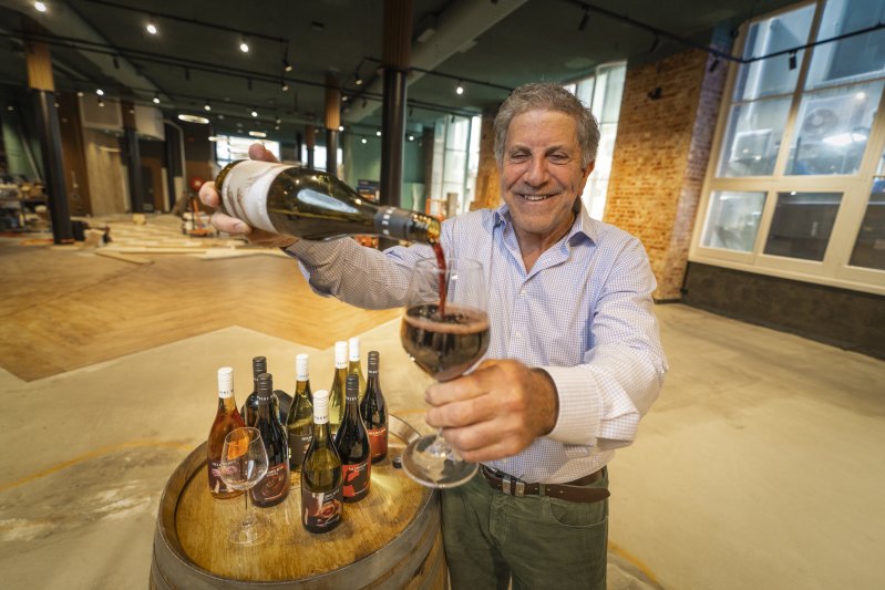 Restaurateur Eddie Muto inside the under-construction Melbourne Winery, at 247 Flinders Lane.