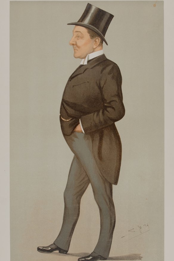 A caricature of Richard Haldane published in Vanity Fair, 1896.