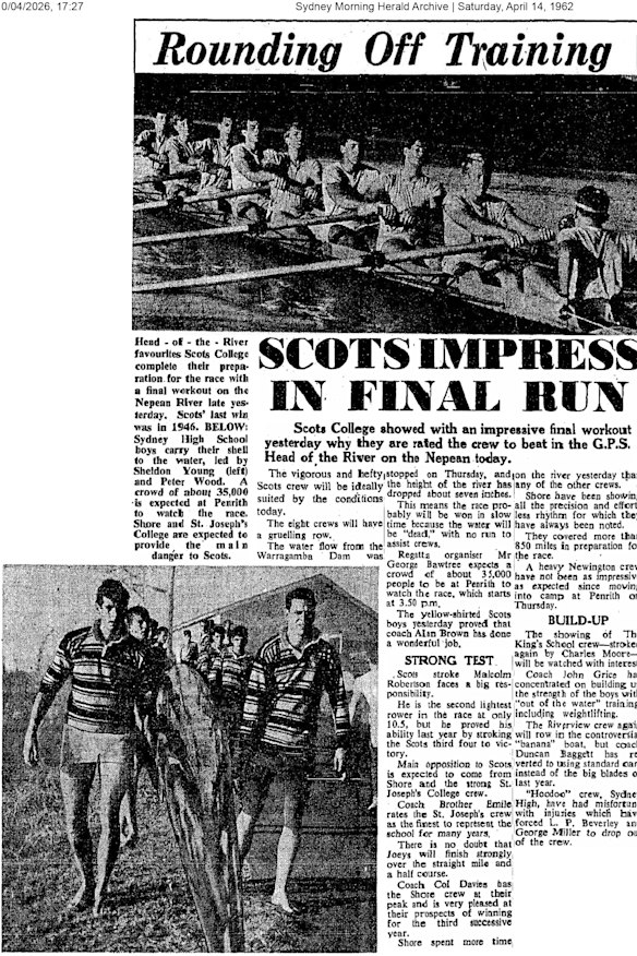 Miller’s first appearance in the Herald in 1962.