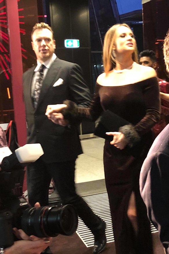 Simon Main and his partner  supporting the Zambi Wildlife Retreat ball.