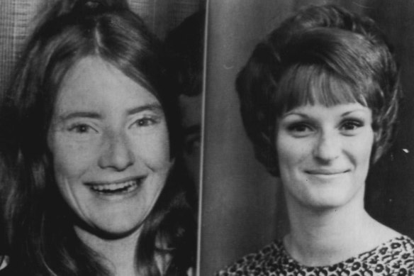 Victims of the fire: from left, Carol Green and Fay Will. 