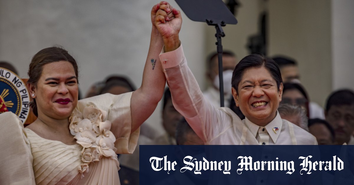 President Ferdinand Marcos jnr sworn in, sings his father’s praises
