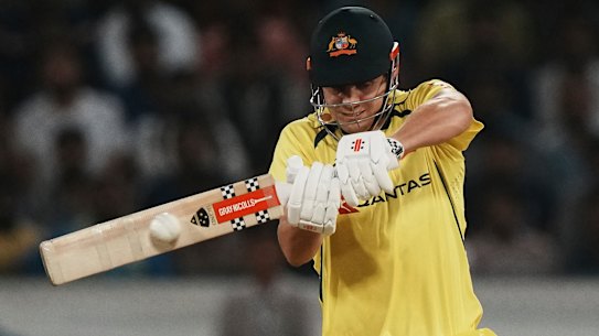 Seeing them well: Cameron Green did everything possible to squeeze into Australia’s Twenty20 World Cup squad.