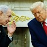 Israeli Prime Minister Benjamin Netanyahu with Donald Trump in the Oval Office.
