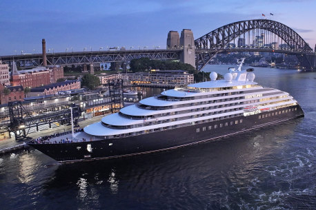 Scenic Eclipse II arrives in Sydney on Friday morning.