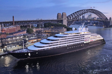 Scenic Eclipse II arrives in Sydney on Friday morning.