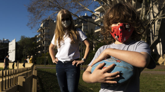 Sophia Connelly and son Finn have put their hoilday plans on hold because of the lockdown.