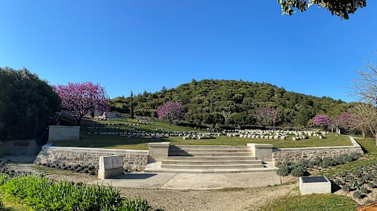 The cemetery at Shrapnel Valley on the Gallipoli Peninsula, empty of visitors this year. 