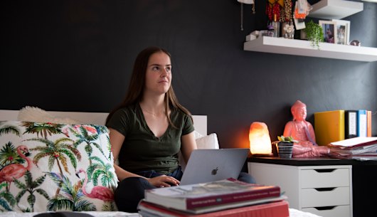 Catherine Brown studies the day before the HSC begins