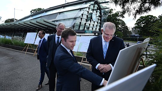 Former prime minister Scott Morrison promised tens of billions of dollars for infrastructure projects that are yet to begin construction.