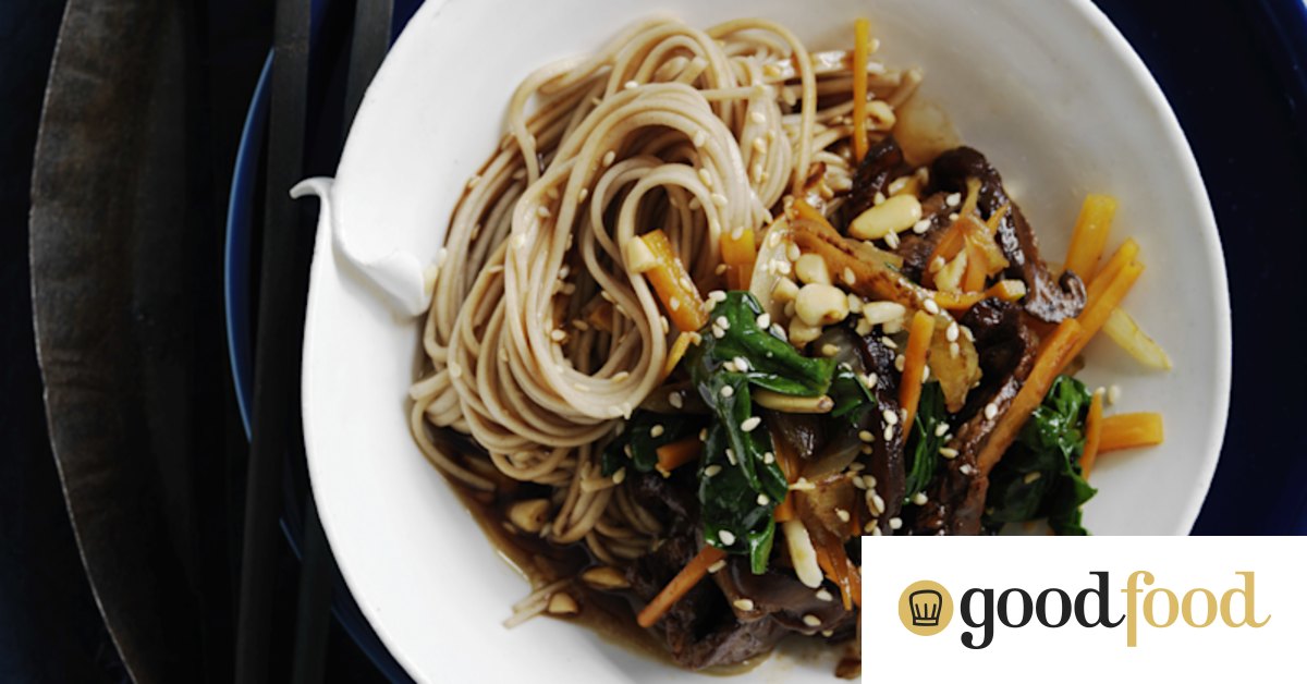 Warm Korean-style beef noodle salad: Neil Perry recipe