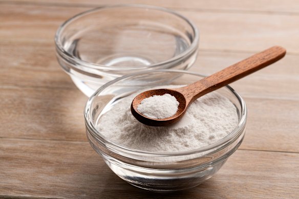 Use a mix of bicarbonate of soda and water to clean the oven if it’s not too dirty. 