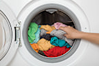 Wet washing needs to be removed and hung to dry as soon as possible to prevent odours forming.