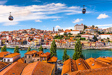 Porto, Portugal old town on the Douro River
