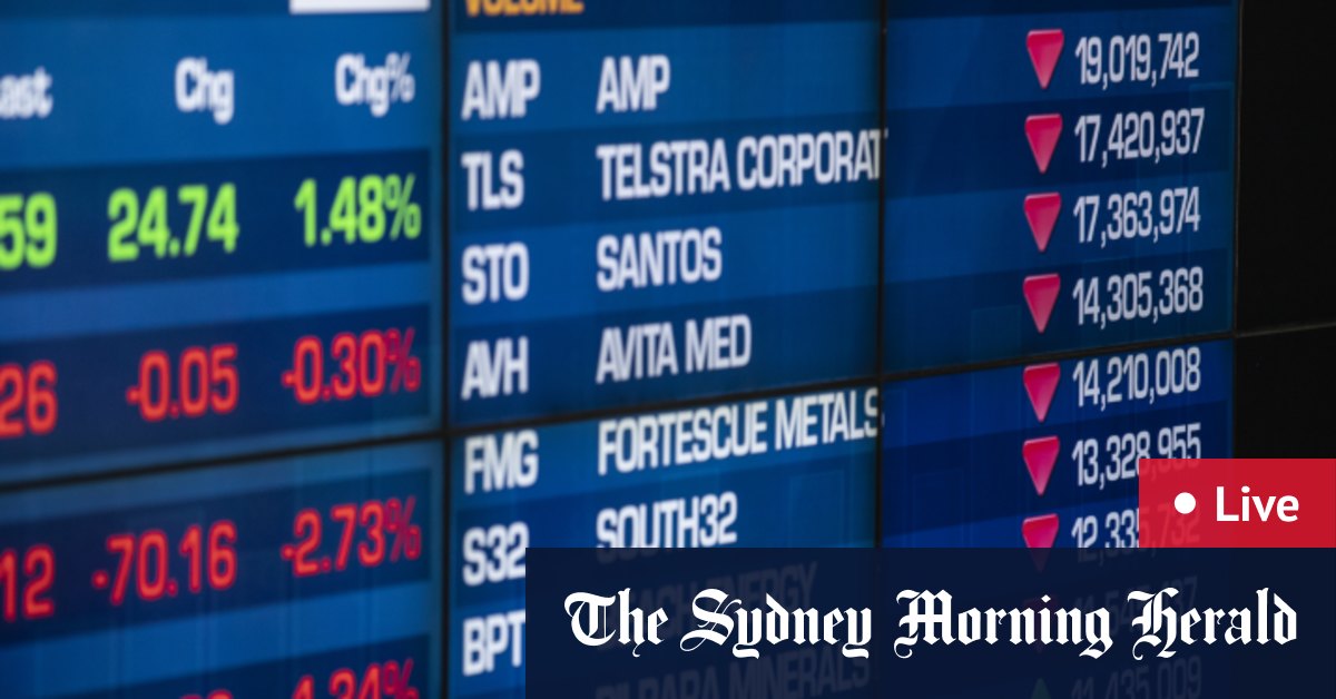 ASX drops 1.7%; US futures dropping as fears of Ukraine conflict grow - The Sydney Morning Herald