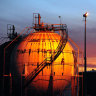 Ampol’s Lytton refinery in Brisbane.