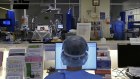 ICU staff care for COVID-19 positive patients in St Vincent’s Hospital’s ICU.