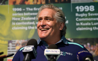 Big job ahead: Australia's new director of rugby Scott Johnson.