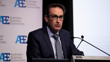 Treasury secretary Steven Kennedy speaking at the Four Seasons in Sydney on Tuesday.
