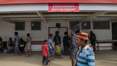 The Mount Hagen provincial hospital's emergency ward. The PNG government is worried about COVID-19 spreading from Port Moresby to the provinces. 