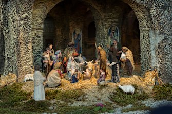 A nativity scene in St Peter’s square, Rome.  The Christmas story evokes warm-heartedness.