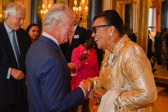 Prince Charles, seen here with Commonwealth Secretary General Patricia Scotland on June 9, 2022, will represent the Queen at the Commonwealth Heads of Government summit in Rwanda later this month. 