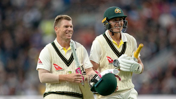 David Warner and Marnus Labuschagne top scored for Australia.
