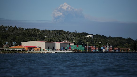Vanuatu's new wharf.