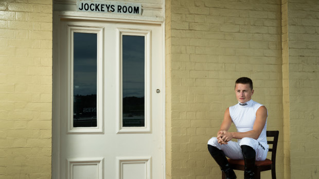 Isolation: English jockey Tom Marquand is stranded in Sydney.