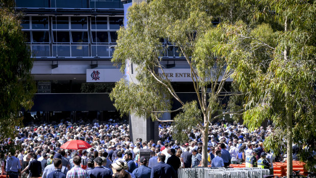 More than 70,000 people are expected to descend to the MCG for this year's Test. 