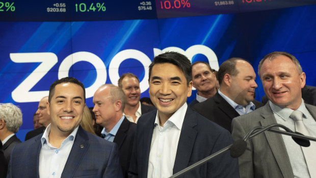 Zoom’s share price is down around 45 per cent per cent from its all-time high.