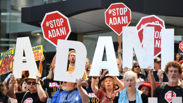 The Adani Carmichael mine proposal has attracted strong community opposition.