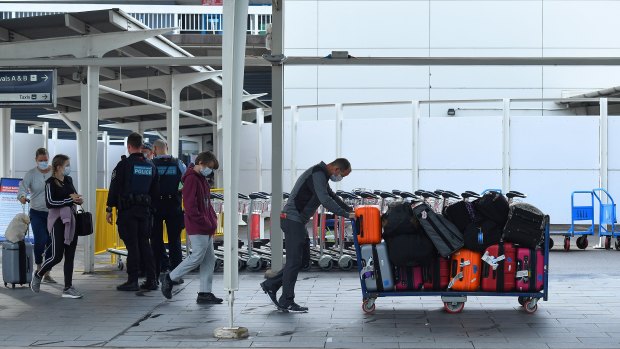 All passengers arriving into Sydney's international airport are expected to quarantine for 14 days.