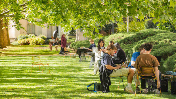 Students at the University of Melbourne.