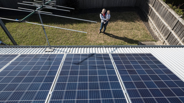 Gemma and Mia Cook's Cranbourne home has solar panels, and the family is now considering installing a battery as well.
