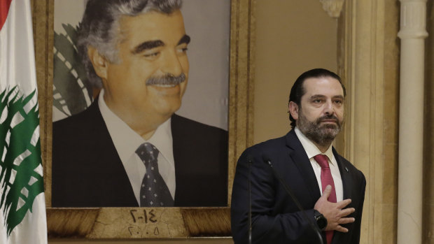 Lebanon's then Prime Minister Saad Hariri in October. 