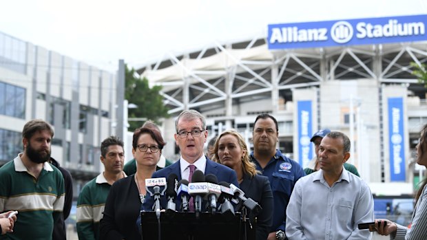 Michael Daley outside Allianz Stadium on Thursday.