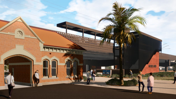 An artist's impression of the new Moreland Station.