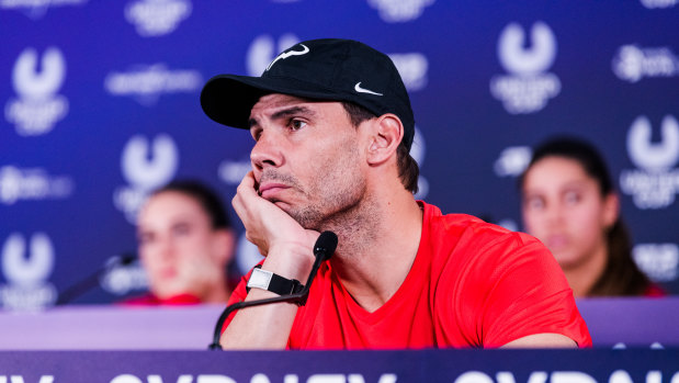 Rafael Nadal has travelled to Australia for the first time as a father.