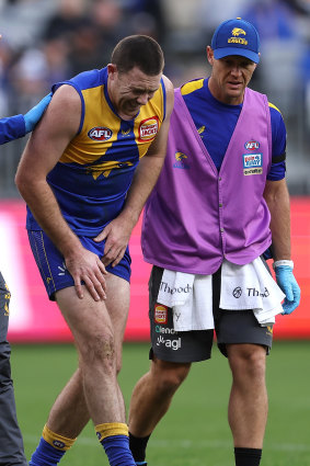 Ouch: Jeremy McGovern.