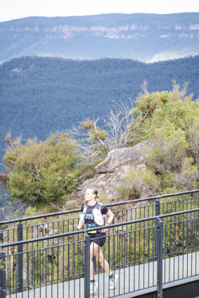 Sarah Berry at the UTA in the Blue Mountains.