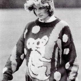 Princess Diana wore a koala jumper while 7 months pregnant with William.