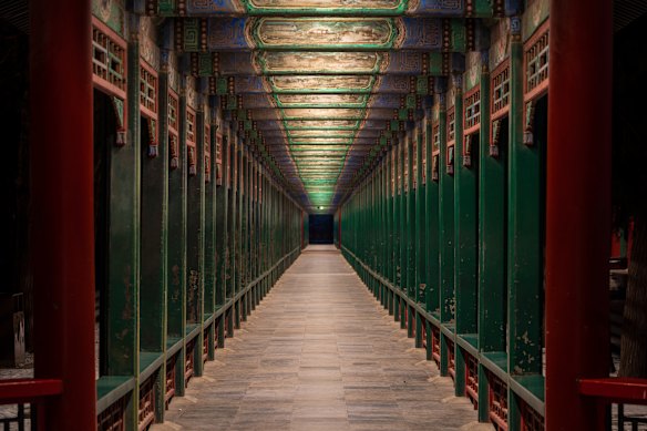 The Long Corridor is a covered walkway in the Summer Palace.