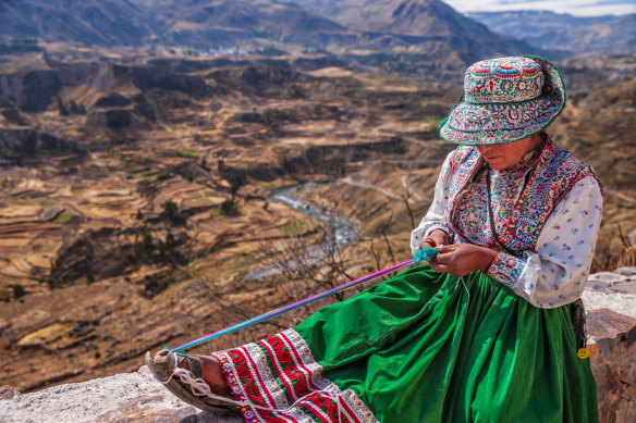 Embrace local culture in Colca Canyon, Peru.